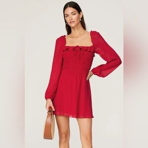 REFORMATION RED DRESS SZ 4 morris dress